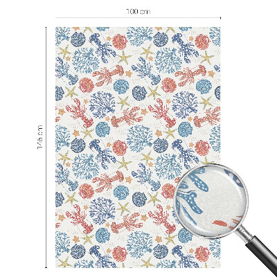 Pellicola per vetri privacy Coralli gamberi