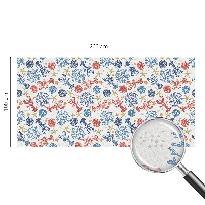 Pellicola per vetri privacy Coralli gamberi