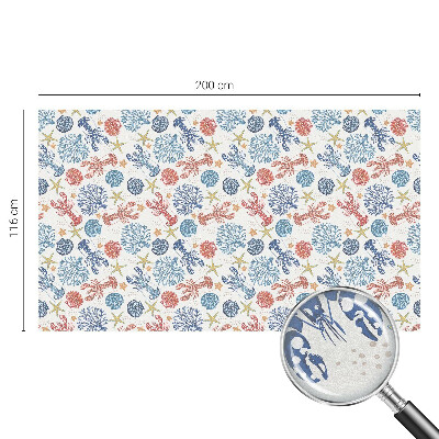 Pellicola per vetri privacy Coralli gamberi