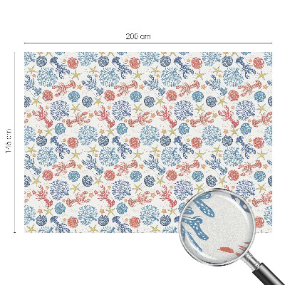 Pellicola per vetri privacy Coralli gamberi