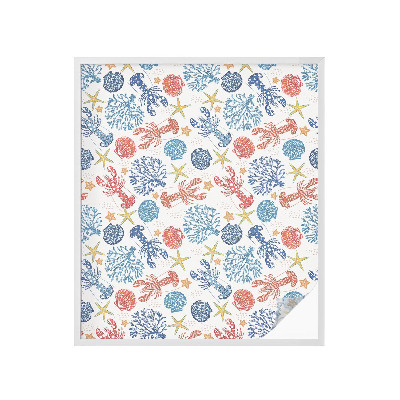 Pellicola per vetri privacy Coralli gamberi