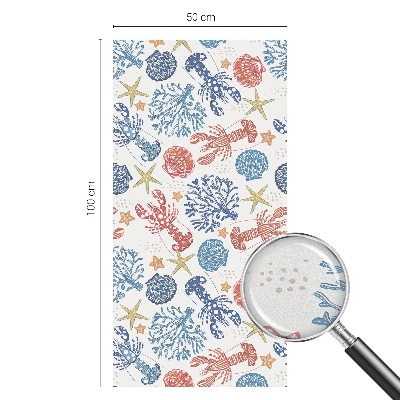 Pellicola per vetri privacy Coralli gamberi