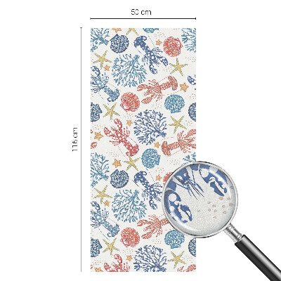 Pellicola per vetri privacy Coralli gamberi