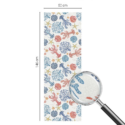 Pellicola per vetri privacy Coralli gamberi