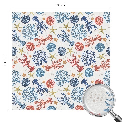 Pellicola per vetri privacy Coralli gamberi