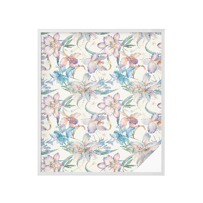 Pellicola per vetri effetto vetrata Motivo floreale