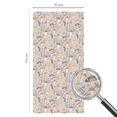 Pellicola per vetri effetto ghiaccio colorato Modello forestale