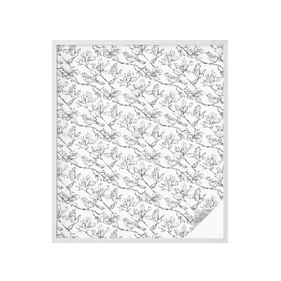 Pellicola adesiva effetto vetrata colorata Uccelli e fiori