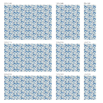 Pellicola per vetri effetto ghiaccio colorato Fiori ad acquerello