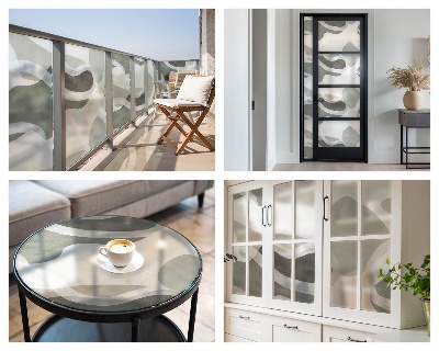 Pellicola decorativa per vetri Modello organico