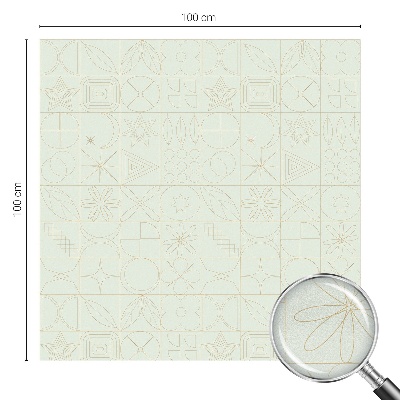 Pellicola adesiva effetto vetrata colorata mosaico geometrico