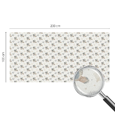 Pellicola per vetri effetto ghiaccio colorato Modello di uccelli
