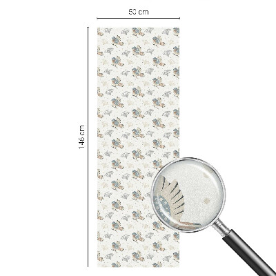 Pellicola per vetri effetto ghiaccio colorato Modello di uccelli