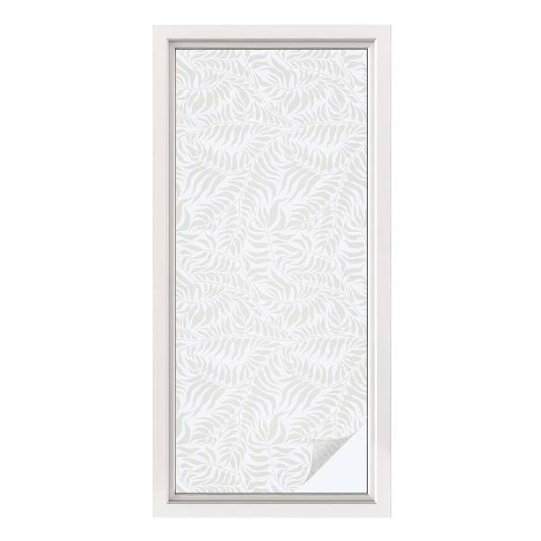 Pellicola per vetri effetto vetrata Eleganza frondosa