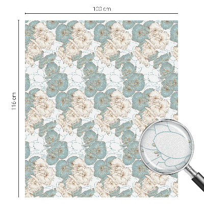 Pellicola per vetri privacy Fiori delicati