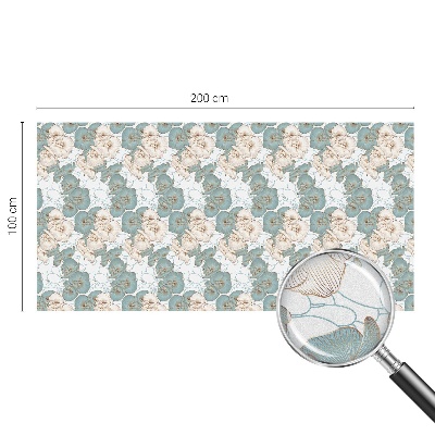 Pellicola per vetri privacy Fiori delicati