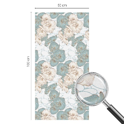 Pellicola per vetri privacy Fiori delicati