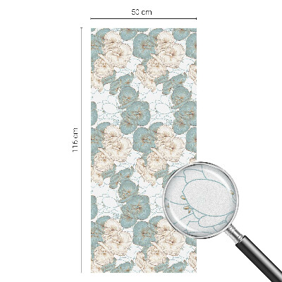 Pellicola per vetri privacy Fiori delicati