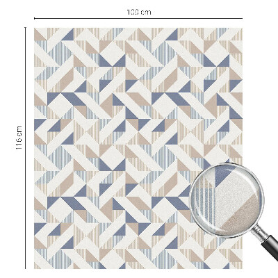 Pellicola per vetri effetto ghiaccio colorato Motivi geometrici