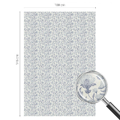 Pellicola adesiva effetto vetrata colorata Motivo floreale