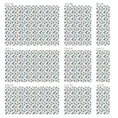 Pellicola decorativa per vetri Fiori blu