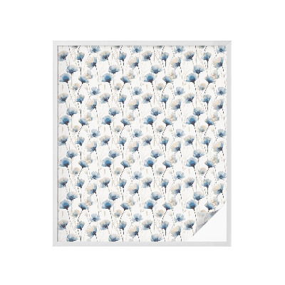 Pellicola decorativa per vetri Fiori blu