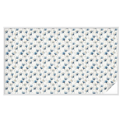 Pellicola decorativa per vetri Fiori blu
