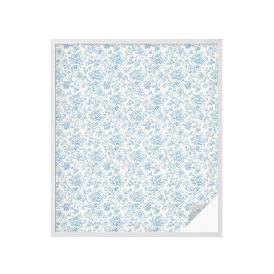 Pellicola adesiva effetto vetrata colorata Motivo floreale