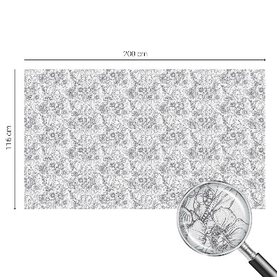 Pellicola per vetri effetto ghiaccio colorato Eleganza floristica