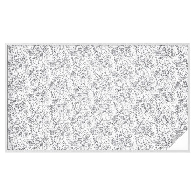 Pellicola per vetri effetto ghiaccio colorato Eleganza floristica