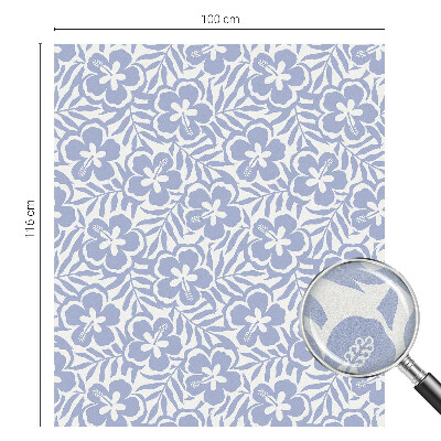 Pellicola per vetri effetto vetrata fiori di ibisco