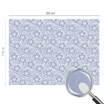 Pellicola per vetri effetto vetrata fiori di ibisco