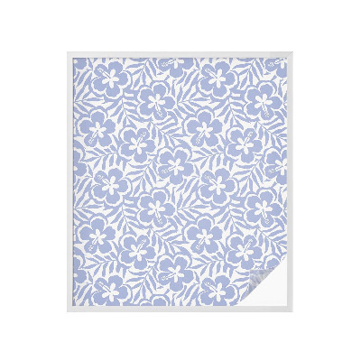 Pellicola per vetri effetto vetrata fiori di ibisco