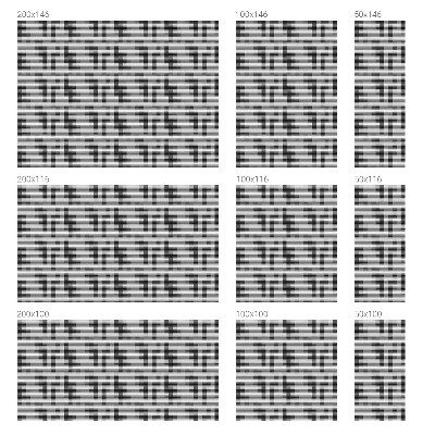 Pellicola per vetri privacy Griglia grafica