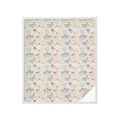 Pellicola adesiva effetto vetrata colorata Un villaggio idilliaco