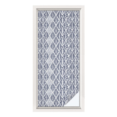 Pellicola adesiva effetto vetrata colorata Foglie modellate