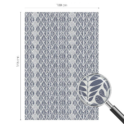 Pellicola adesiva effetto vetrata colorata Foglie modellate