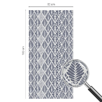 Pellicola adesiva effetto vetrata colorata Foglie modellate