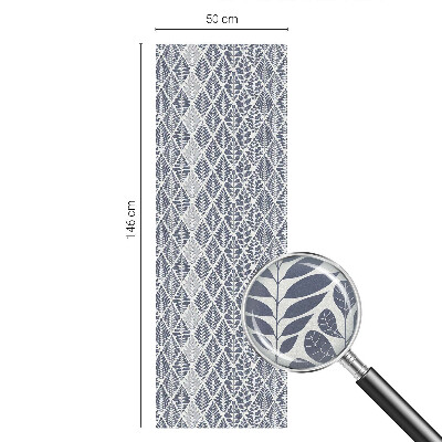 Pellicola adesiva effetto vetrata colorata Foglie modellate