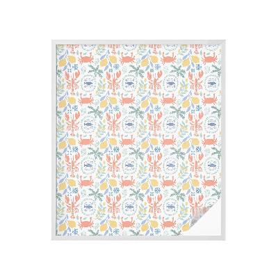 Pellicola per vetri effetto ghiaccio colorato Motivi nautici