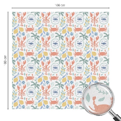 Pellicola per vetri effetto ghiaccio colorato Motivi nautici