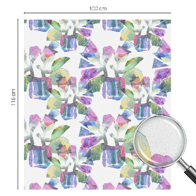 Pellicola per vetri effetto vetrata Astrazione colorata