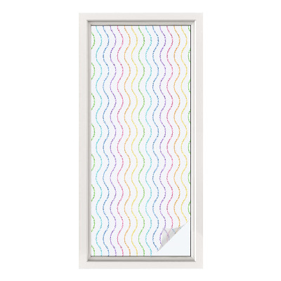 Pellicola decorativa per vetri Linee arcobaleno