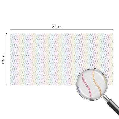 Pellicola decorativa per vetri Linee arcobaleno