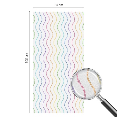 Pellicola decorativa per vetri Linee arcobaleno