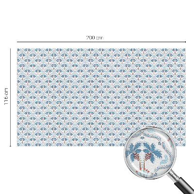 Pellicola per vetri privacy palme blu