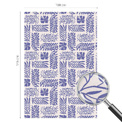 Pellicola adesiva effetto vetrata colorata Modelli vegetali