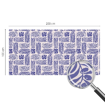 Pellicola adesiva effetto vetrata colorata Modelli vegetali