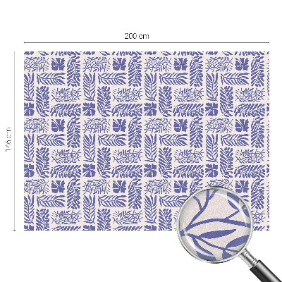 Pellicola adesiva effetto vetrata colorata Modelli vegetali