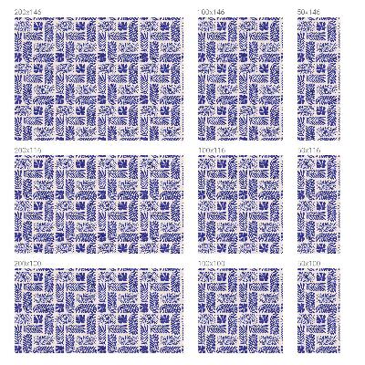 Pellicola adesiva effetto vetrata colorata Modelli vegetali